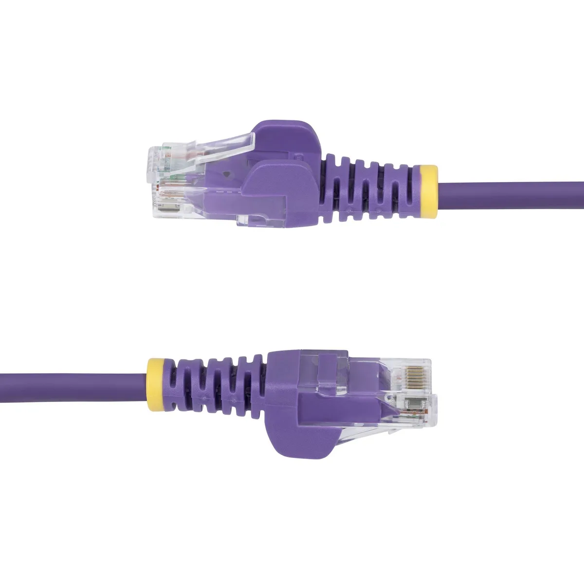 Purple slim CAT6 Ethernet cable, 50 ft, snagless RJ45 connectors