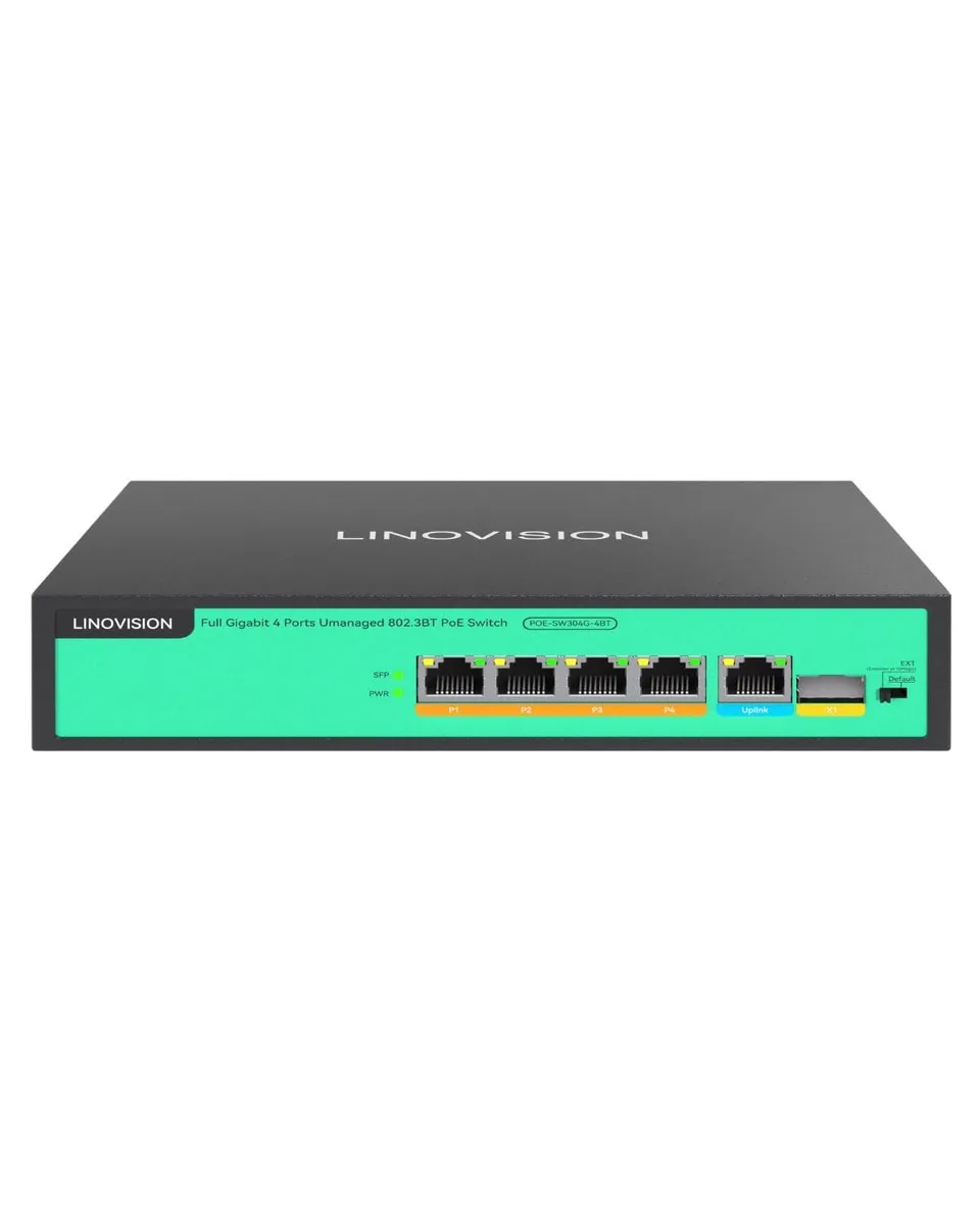 BoYata BoYata 4 Port Gigabit PoE++ Switch 96W 90W per Port — product photo
