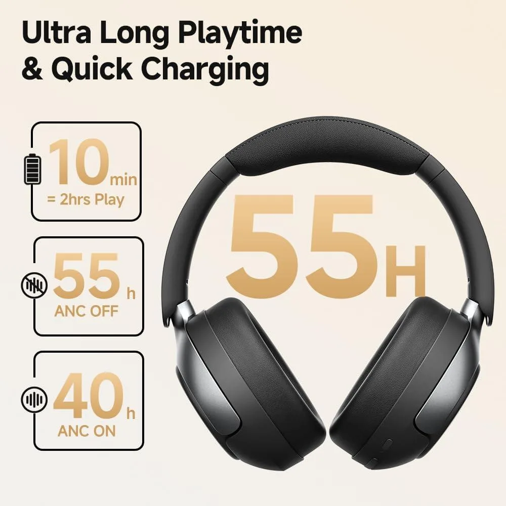 Enfain Enfain H3 PRO Bluetooth Headset 50dB ANC LDAC 55H Black — product photo