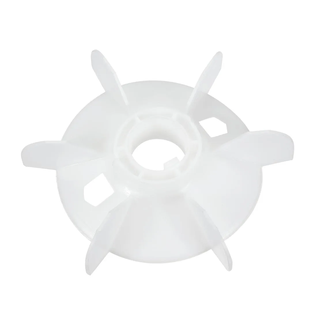 White plastic D-shaft fan blade 180 by 38 mm