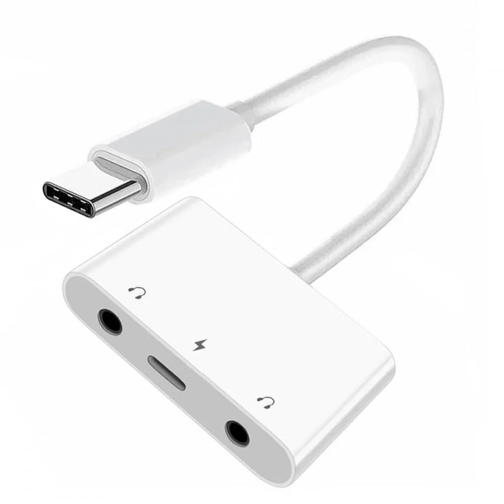 Vszerda Vszerda UC-155-TC005-HX USB-C to Dual 3.5mm Audio Adapter with PD 15W — product photo