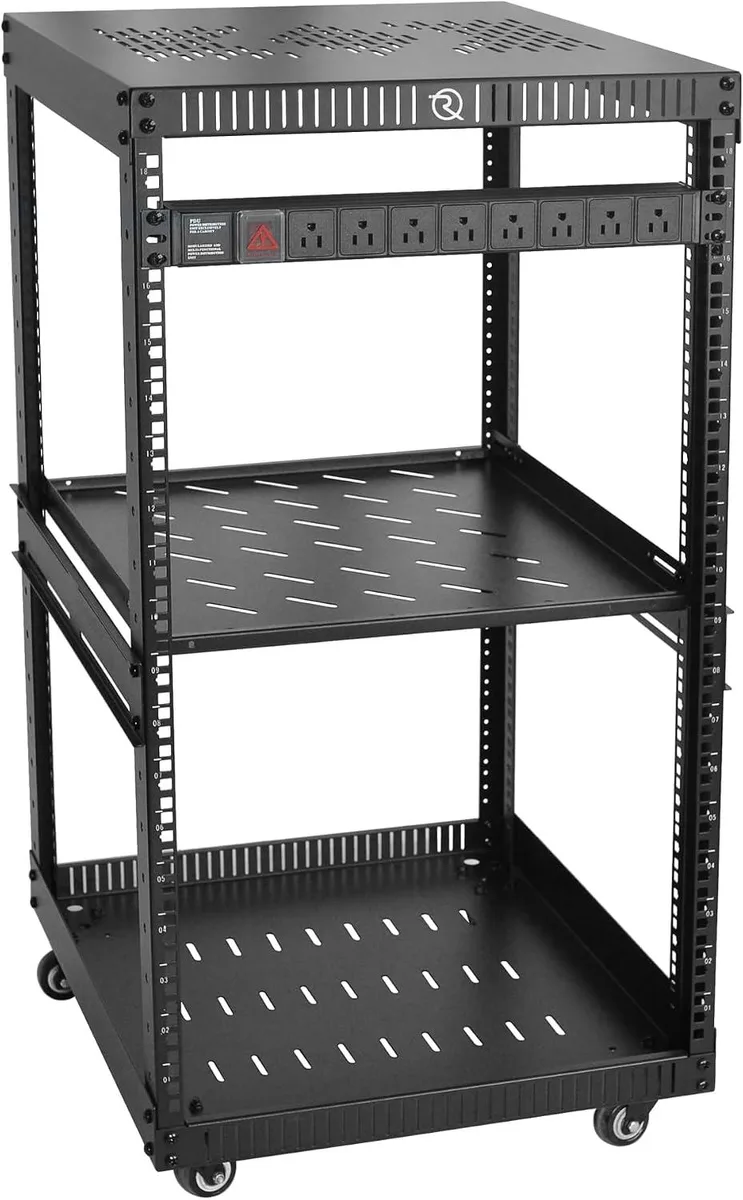 TAURKENAM TAURKENAM 18U Server Rack with Shelf & 8-Outlet PDU — product photo