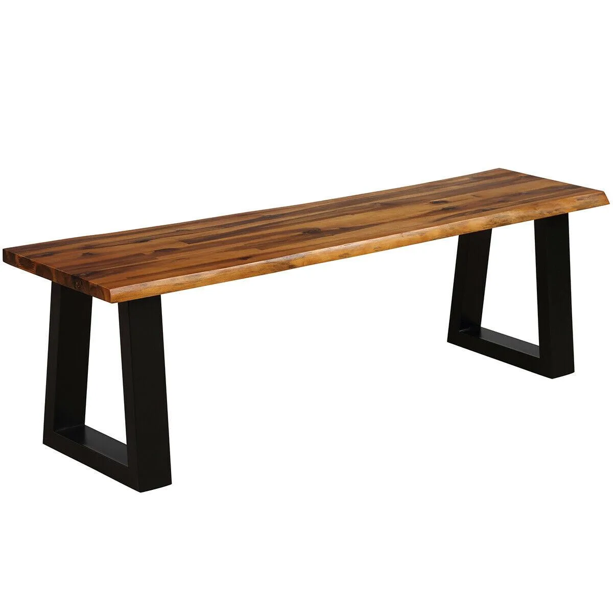 SlickBlue SlickBlue Solid Acacia Wood Patio Bench Brown 57.5" x 15.5" x 18 — product photo