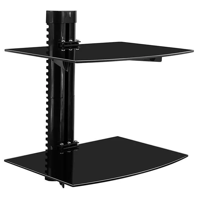 Mount-It Mount-It MI-892 Floating AV Wall Mount 2 Glass Shelves 35.2 lbs Capacity — product photo