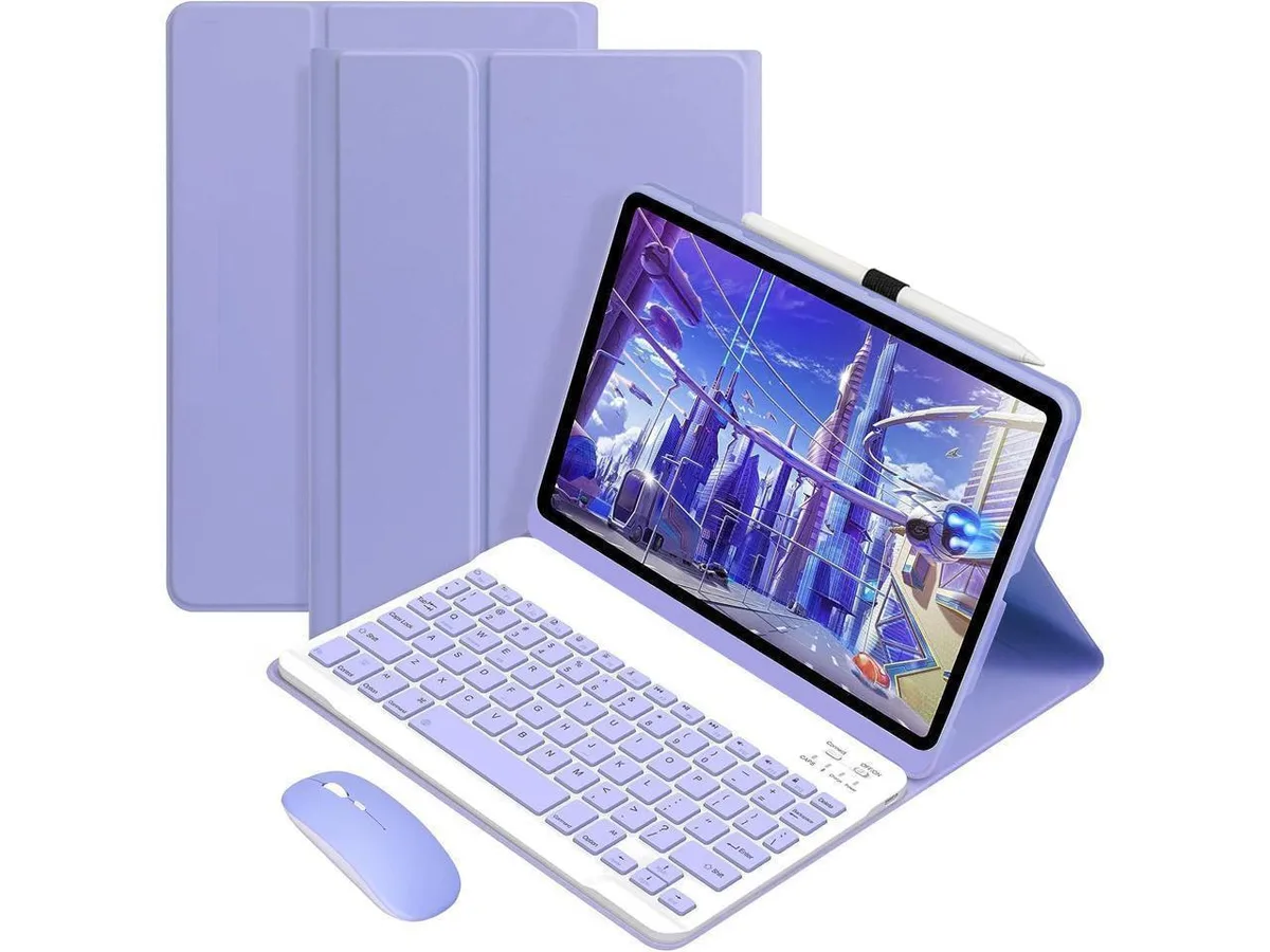 Werleo Werleo Bluetooth Keyboard Case with Mouse for Lenovo Tab M9 9" 2023 Purple — product photo