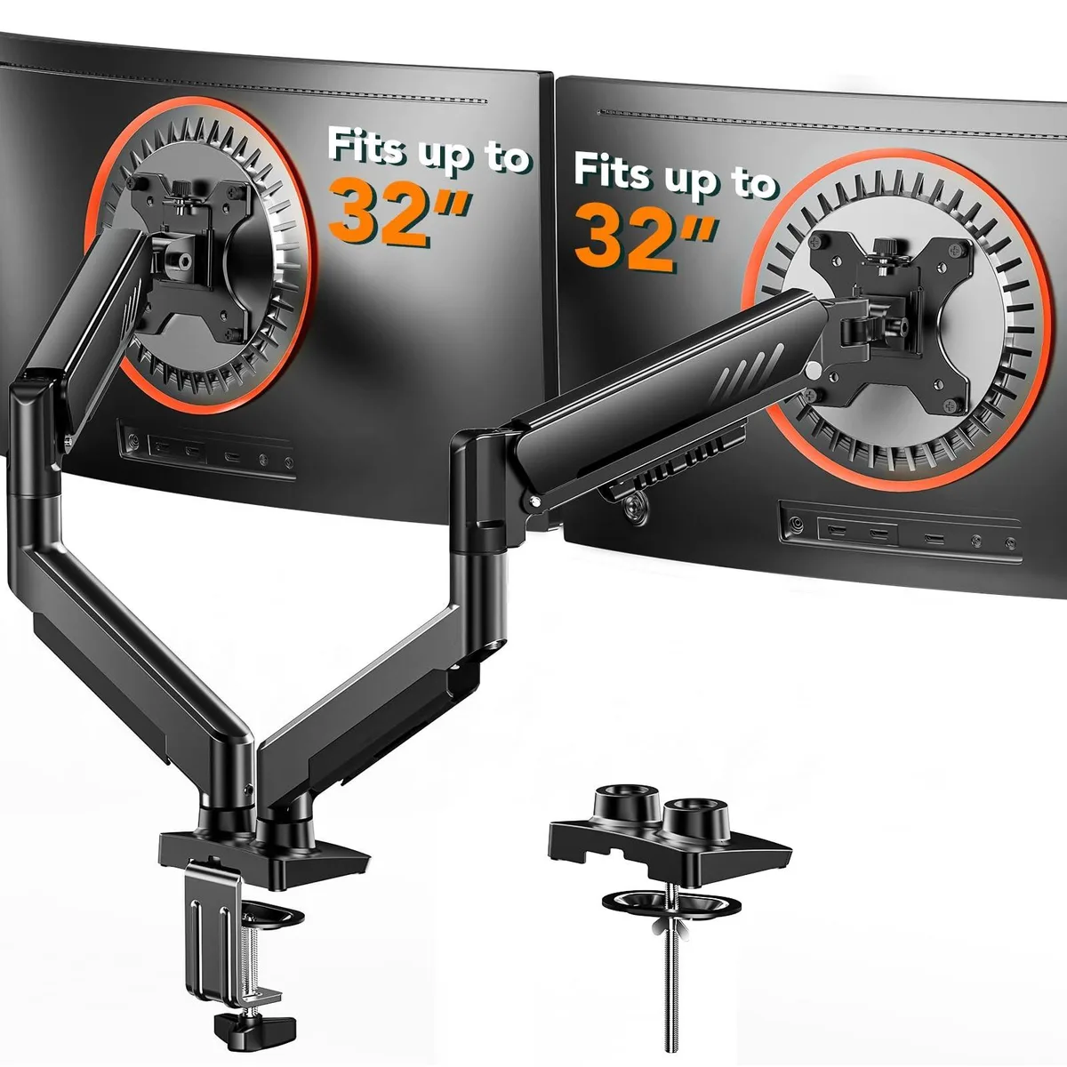 Ergear Ergear Dual Monitor Arm 13-32 in 100x100mm 2 in 1 accessory — product photo