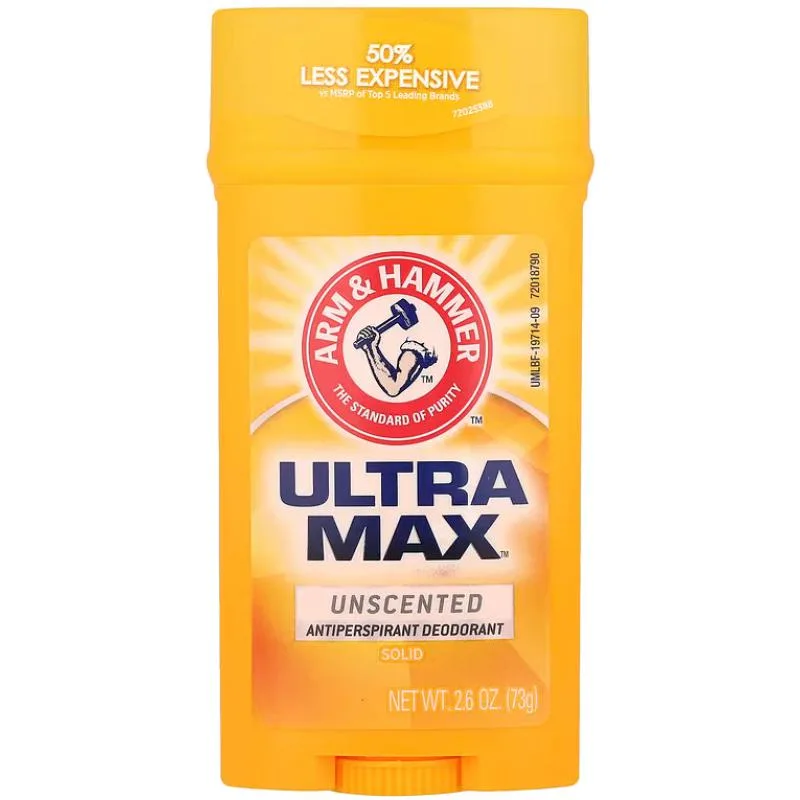 Arm &amp; Hammer Arm &amp; Hammer Ultramax Deodorant Unscented 2.6 oz ARMH-DS-UMAX-2601 skin care — product photo