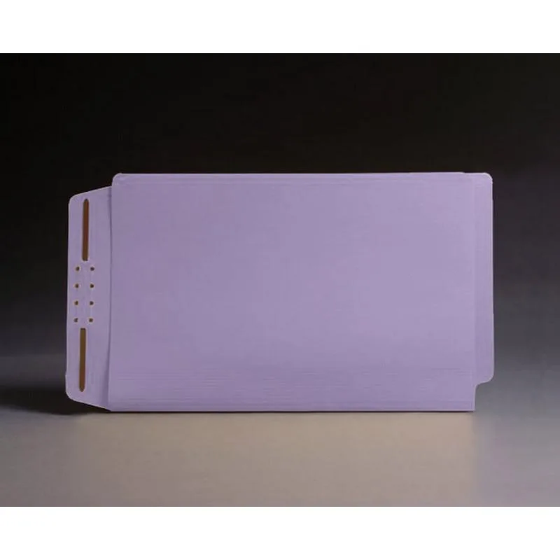 Lavender end-tab case binders, legal size, full-cut tabs, box of 50