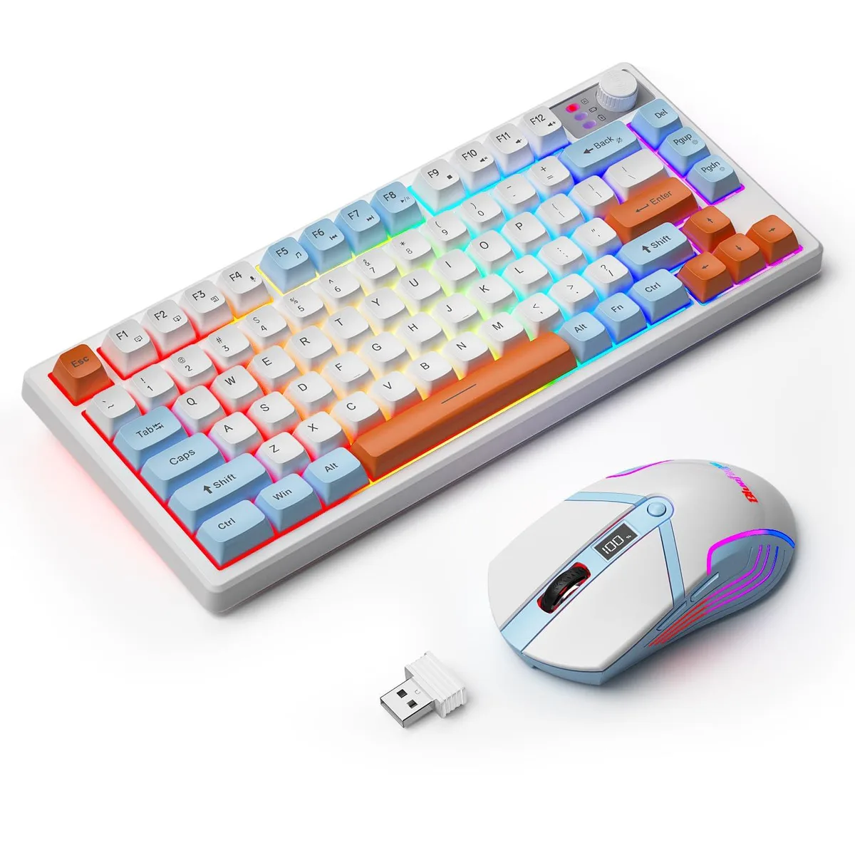 Redragon V75 75% Wireless Gaming Keyboard and Mouse Combo — product photo