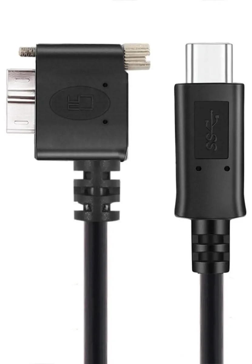 SMUGDESK SMUGDESK 90° USB-C to Micro USB 3.0 Cable with Screw Mount — product photo