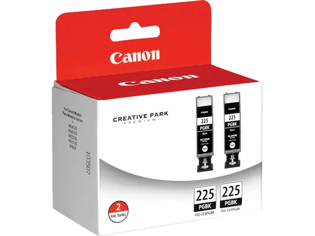 Canon Canon 4530B007 PGI-225 Pigment Black Ink Cartridges 2 Pack 350 Yield — product photo