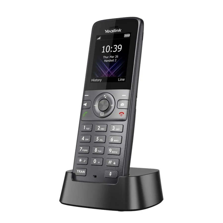 Yealink Network Technology Co., Ltd Yealink Network Technology Co., Ltd W73H VoIP Handset 1.8" 128x160 100 Contacts 35h Talk 144.5x48x21mm — product photo