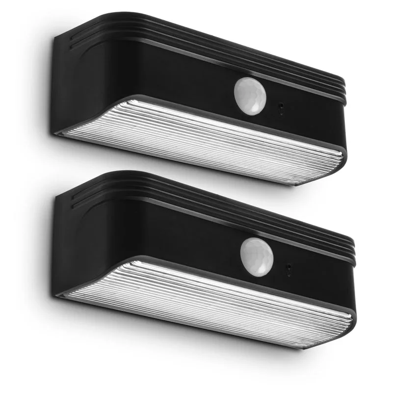 Home Zone Security Home Zone Security ELI0989V 2-Pack Solar Step Lights 80 lm Black — φωτογραφία προϊόντος