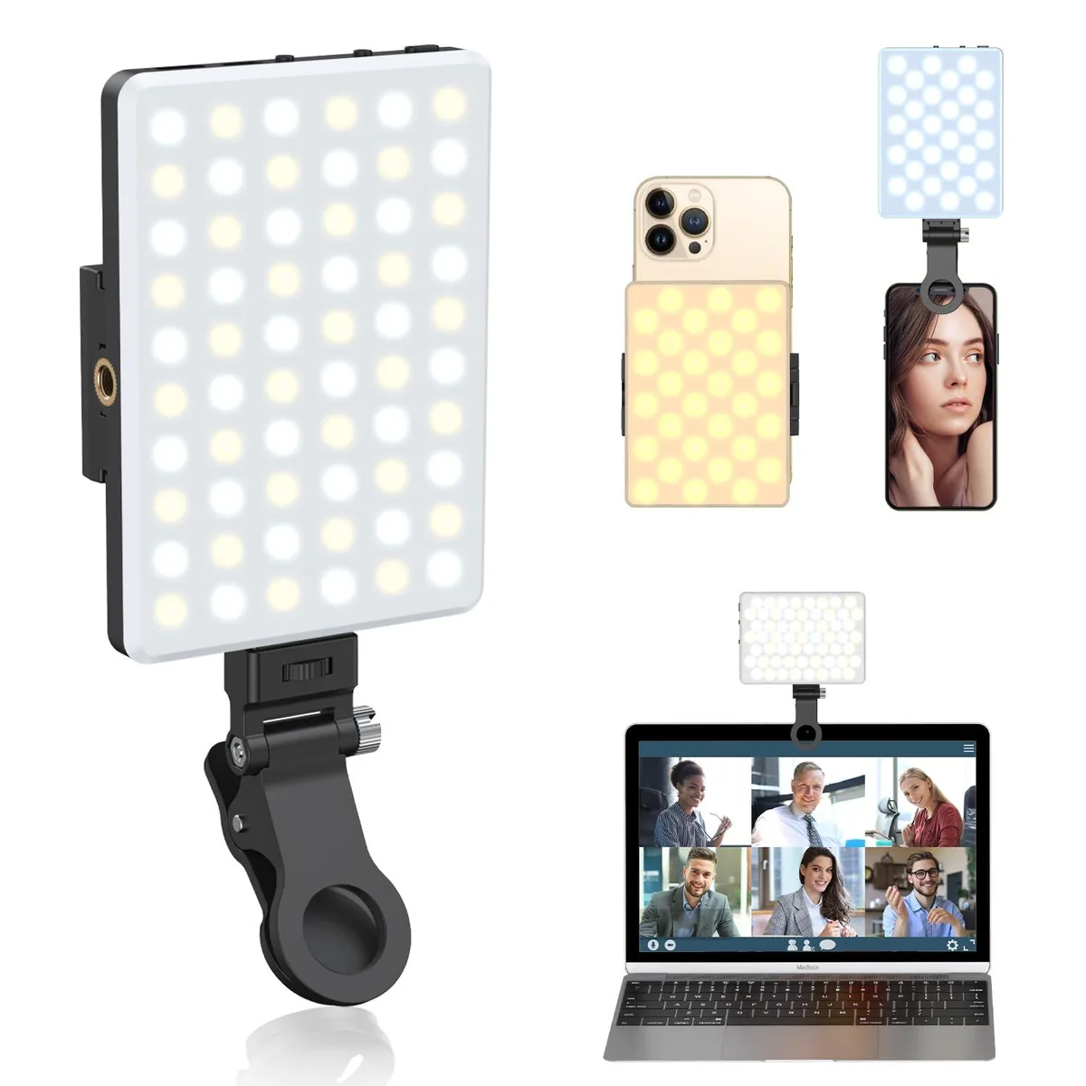 Neewer CL-V11SE Selfie Light 60 LED 5000mAh Black — product photo