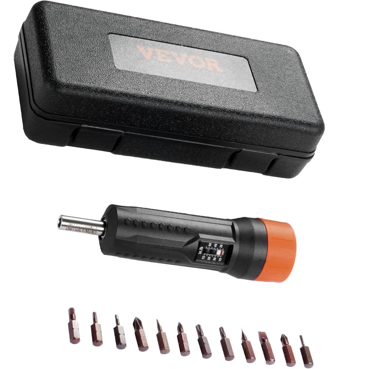 WUQ WUQ Torque Screwdriver 1/4" 10-70 in/lb 12-bit set — product photo