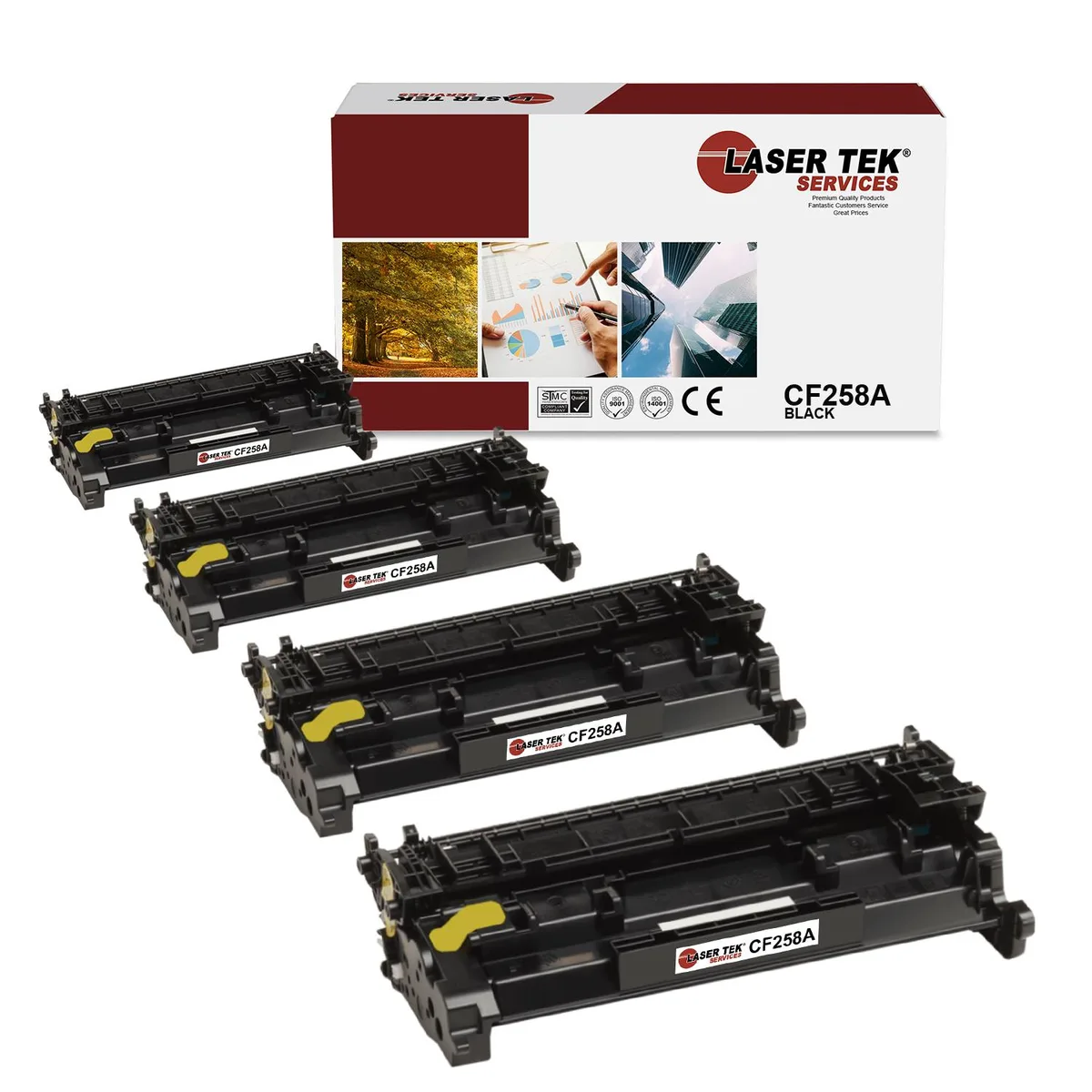 Laser Tek Services Laser Tek Services 58A Compatible Black Toner Cartridge 4PK — product photo