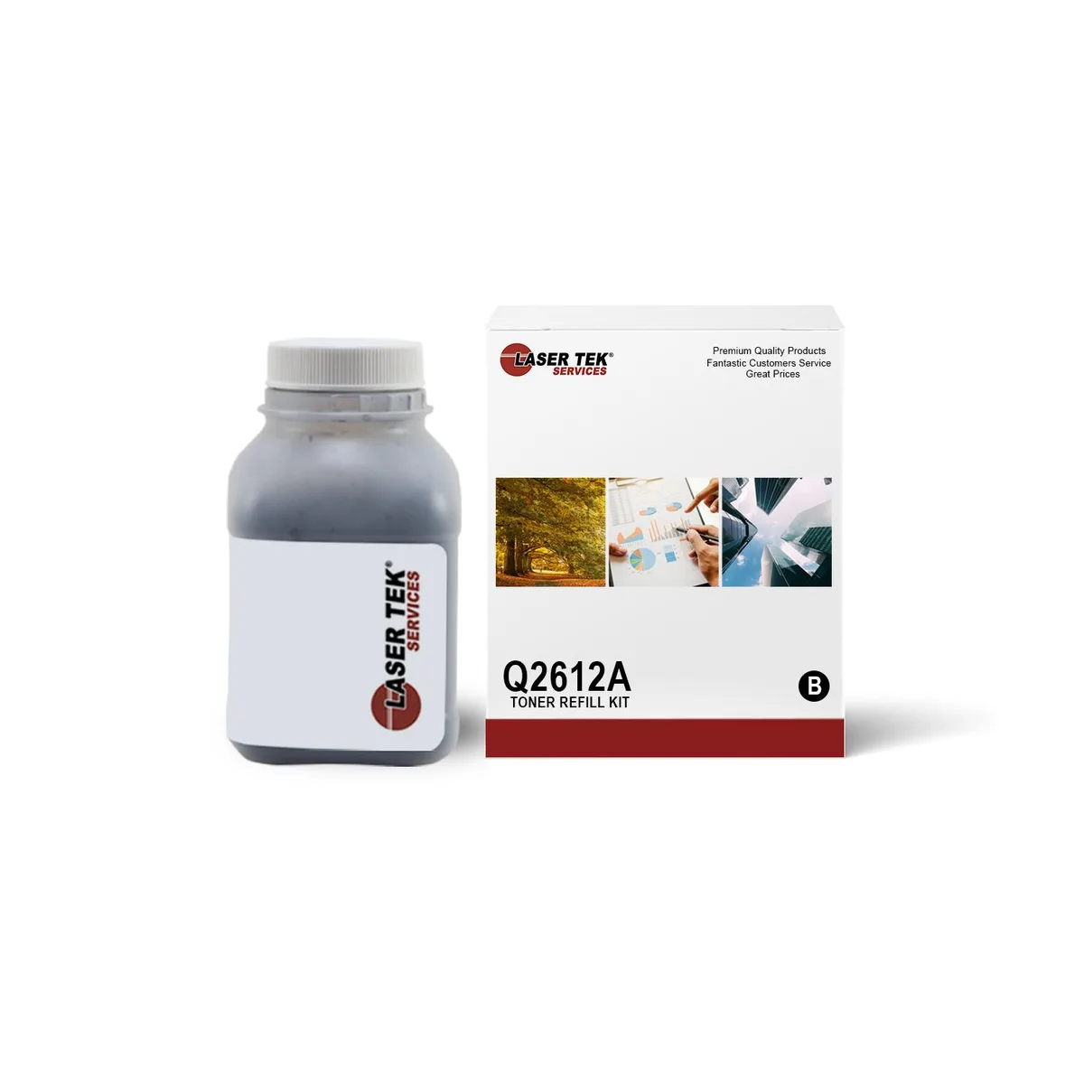 Laser Tek Services Laser Tek Services 12A Q2612A Black Toner Refill Kit — product photo