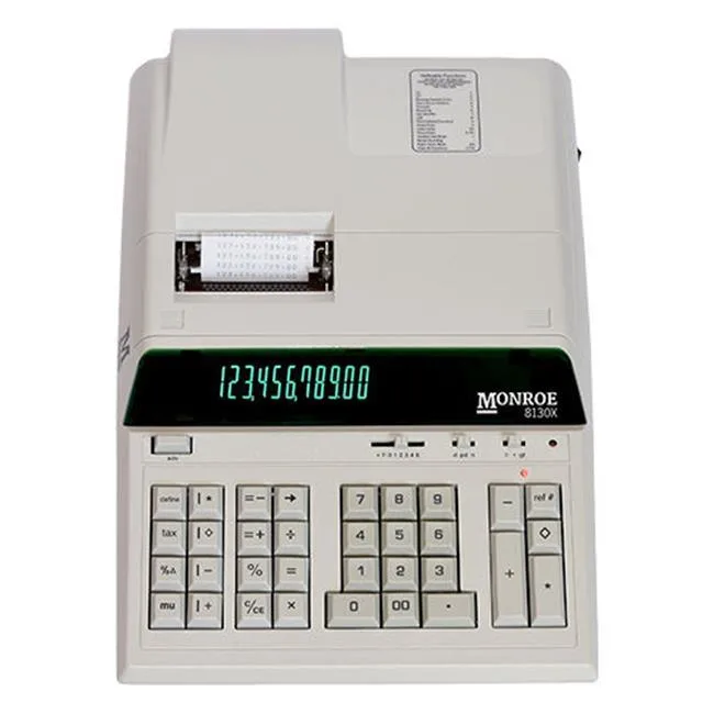 Monroe Monroe MNE8130X Entry Level Heavy Duty Calculator office equipment — product photo
