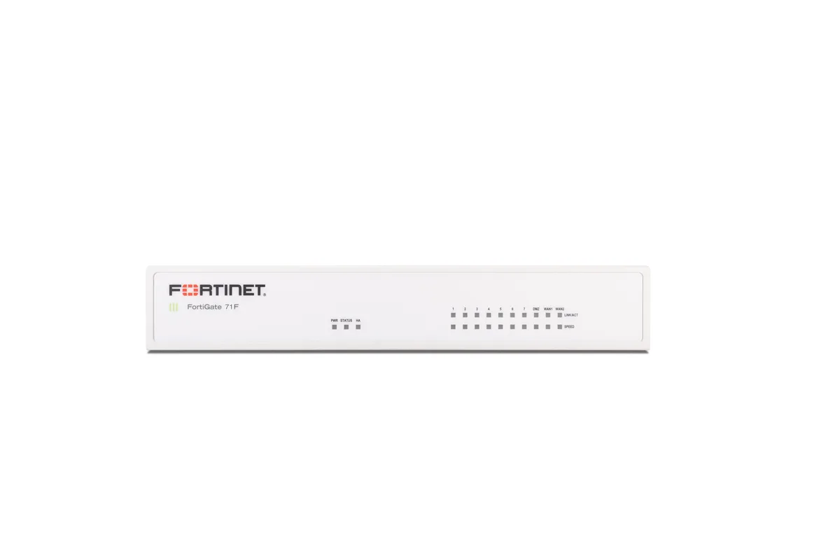 Fortinet Fortinet FG-71F firewall appliance 128 GB SSD 10 GE RJ45 ports — product photo
