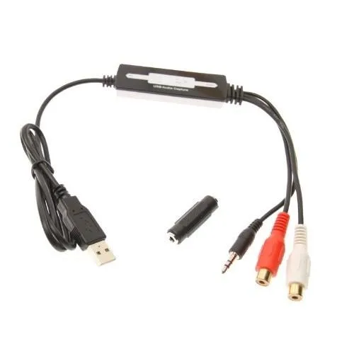USBGear USBGear USBG-SV7 USB to 3.5mm / RCA audio capture device — product photo