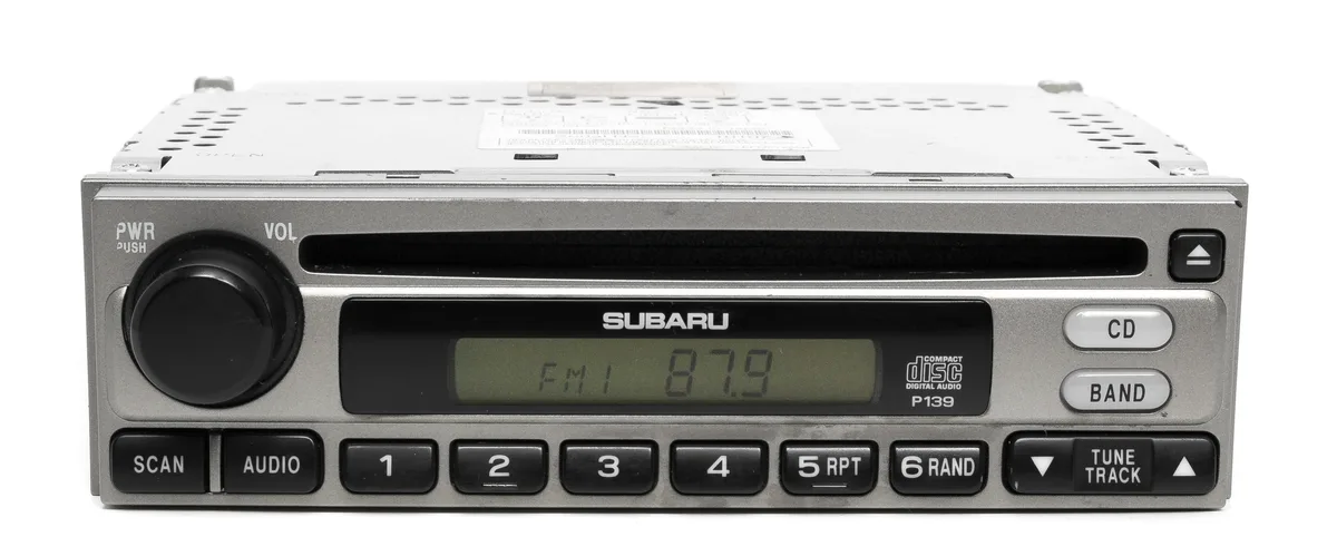 1 Factory Radio 1 Factory Radio 86201SA360 AM FM CD Player Radio Face P139 for 2007-08 Subaru Forester — product photo