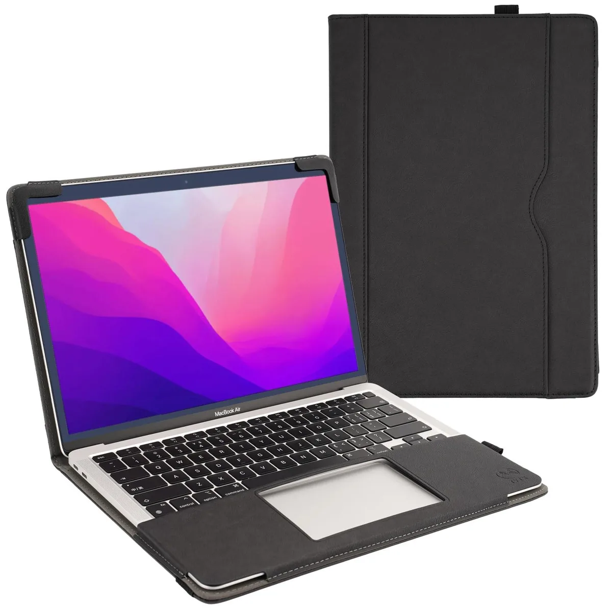 TT TYTX TT TYTX 2 in 1 Accessory MacBook Pro 13 Inch 2016-2024 PU Leather Black — product photo