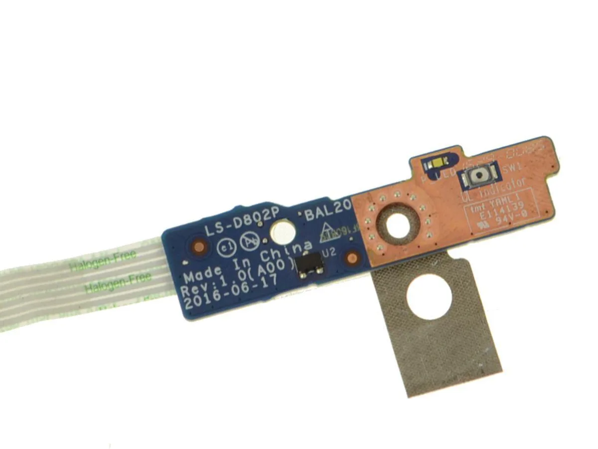 DELL DELL Inspiron 15 5565 5567 Power Button Board Cable D802P — product photo