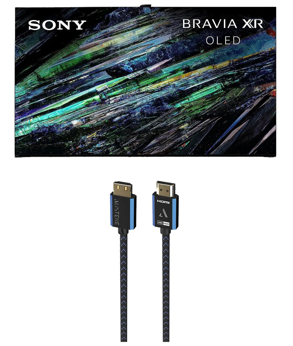 Sony Sony XR77A95L 77" QD-OLED 4K 120Hz LED TV with Austere 2.5m HDMI Cable — product photo