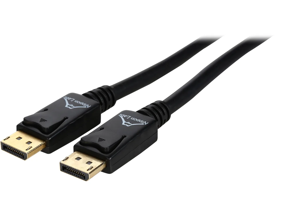 Nippon Labs Nippon Labs DP-15-BR2 15 ft DisplayPort cable 28 AWG 1.2 21.6 Gbps 3840x2160 — product photo