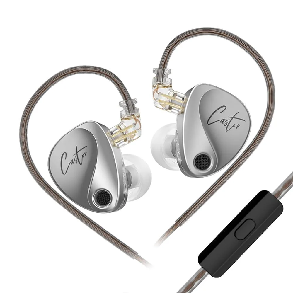 LORDWORLD LORDWORLD KZ Castor 16-profile IEM Silver — product photo