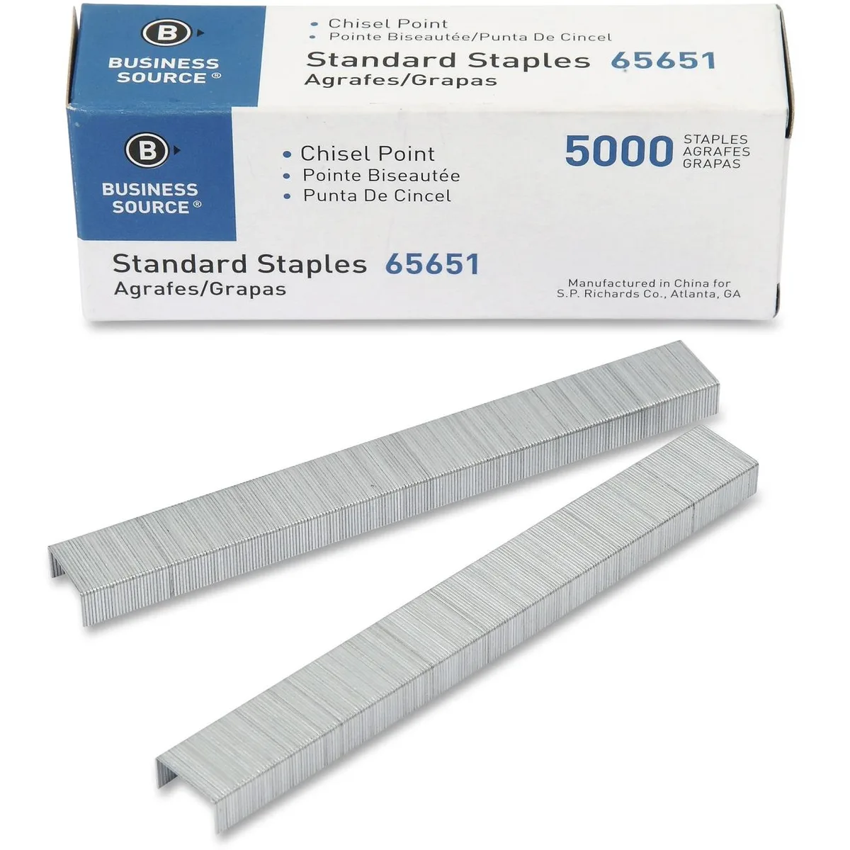Business Source Business Source 65651 Chisel Point Standard Staples 5 Pack — 제품 사진