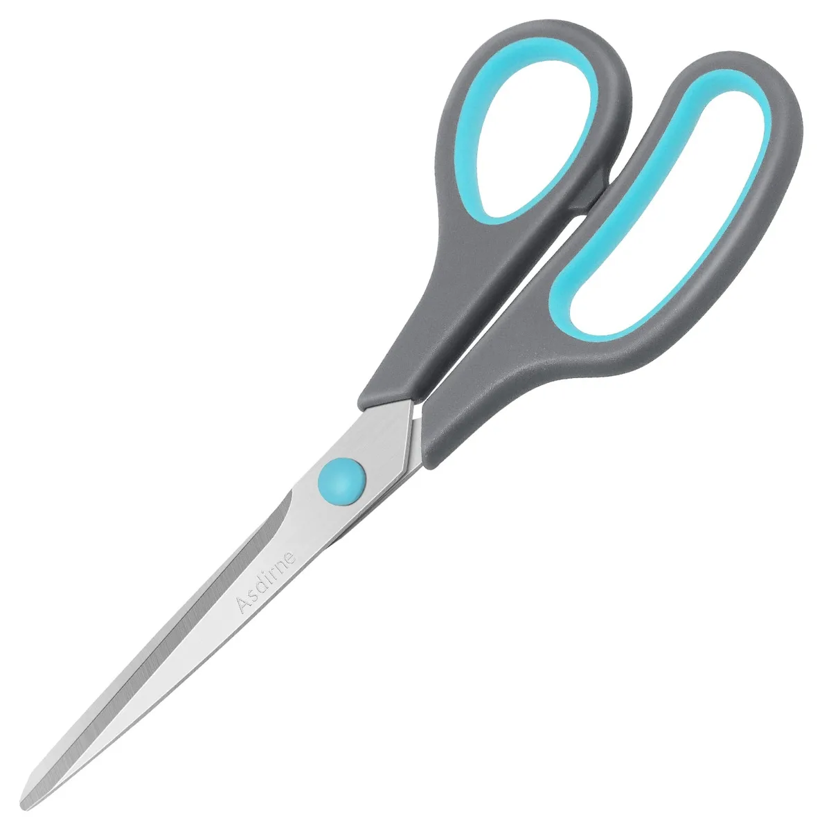  Asdirne 8.5" Scissors Stainless Steel Soft Grip Blue — product photo