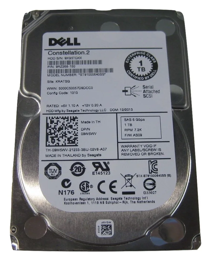 DELL DELL Constellation.2 1TB 7.2K 2.5" 6G SAS internal hard drive — product photo