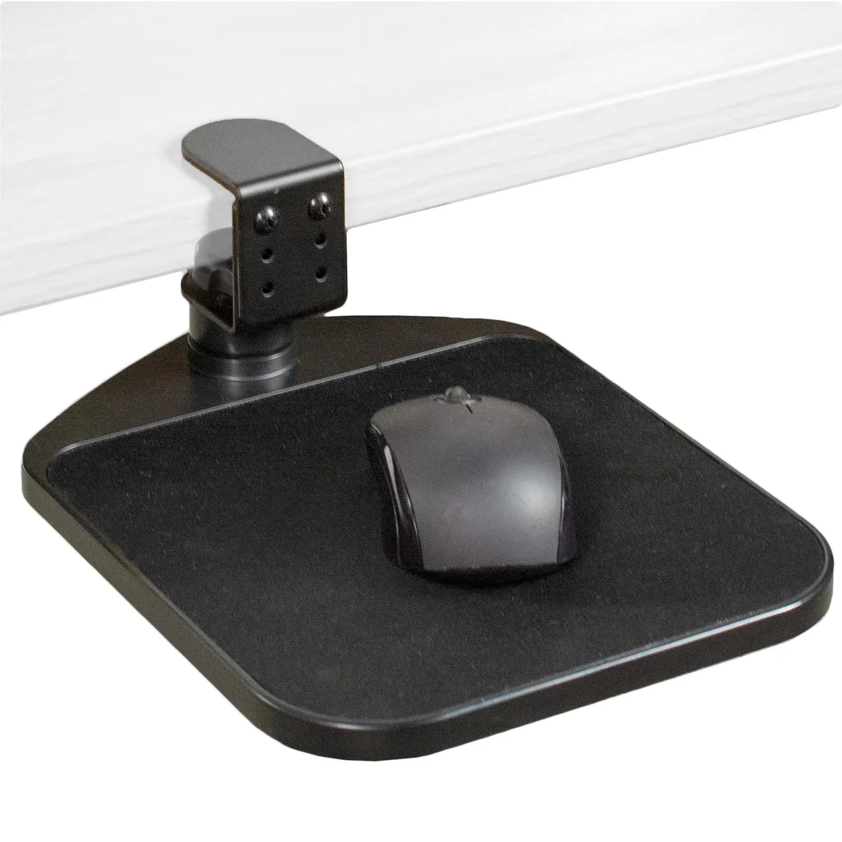 VIVO VIVO Black Rotating Desk Clamp Mouse Pad 9.8" x 7.7" 360° — product photo