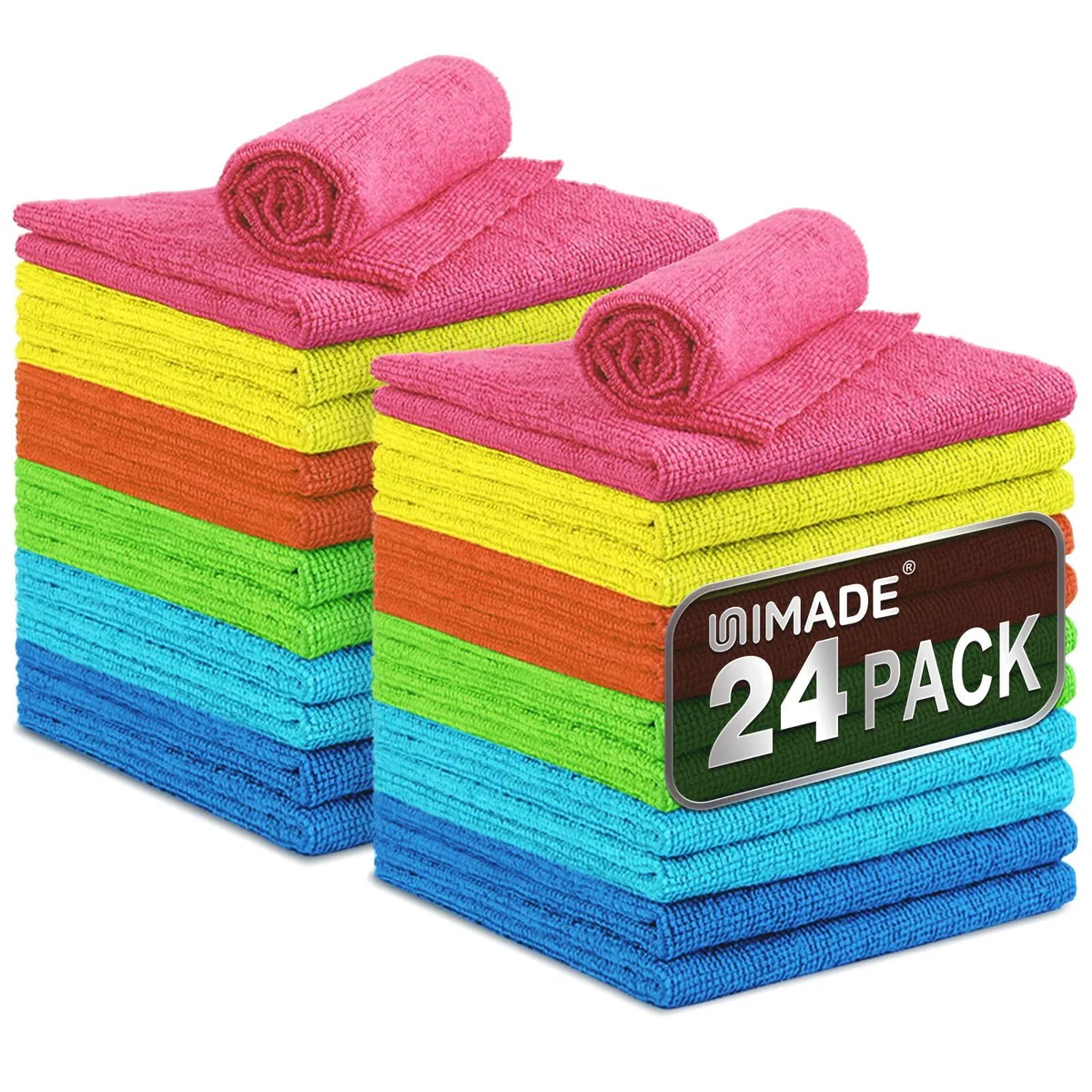  Metra UNIM-SHOPT 24 Pack Microfiber Towels 11x12in Multicolor Exterior Care — product photo