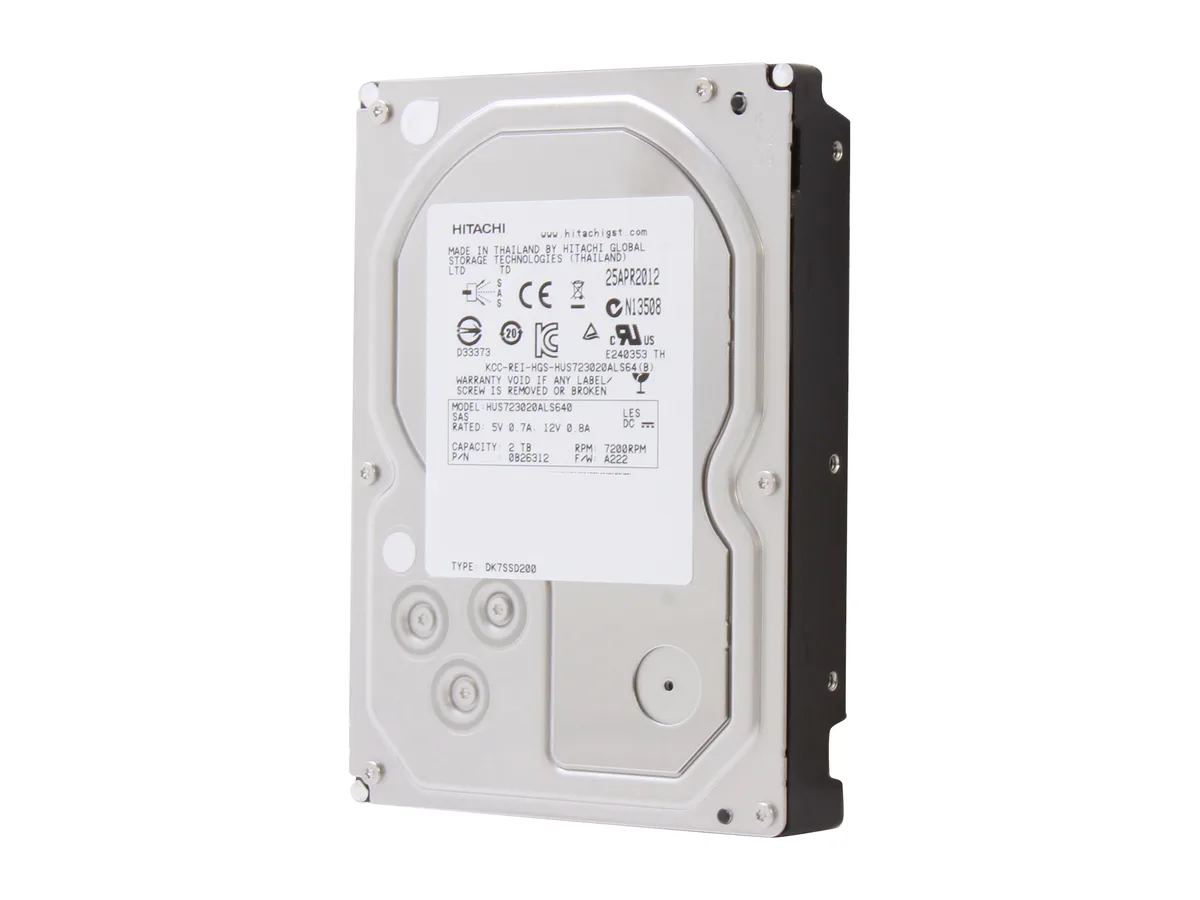 HGST HGST 0B26312 Ultrastar 7K3000 2TB 7200 RPM 64MB SAS 6Gb/s 3.5" internal hard drive — product photo