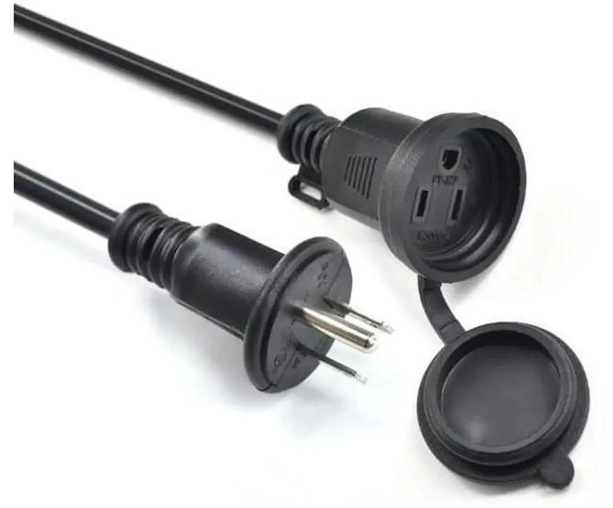 SMUGDESK SMUGDESK 1ft 30cm Outdoor Power Extension Cord 16AWG 13A 3-Prong Weatherproof — product photo