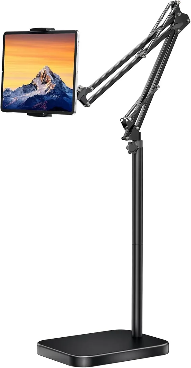 MCHOSE MCHOSE Tablet Floor Stand 11lb Base Adjustable Arm Swivel Mount 4.7-13in — product photo