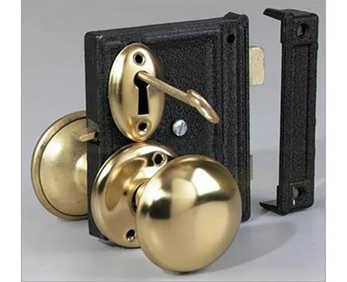 Kaba Group Kaba Group ILC5900451 Vertical Rim Knob Lockset Polished Chrome door lock — product photo