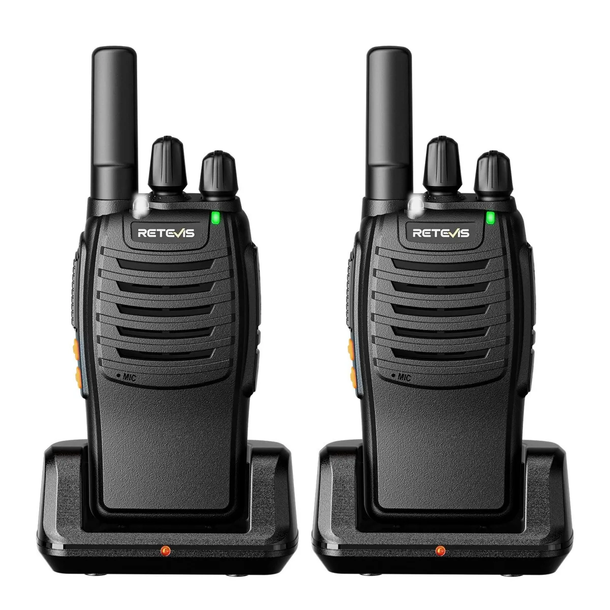 KEHIPI KEHIPI H-777 FRS Two-Way Radio, 16 Ch, 1.5 mi, Black, 2 Pack — product photo
