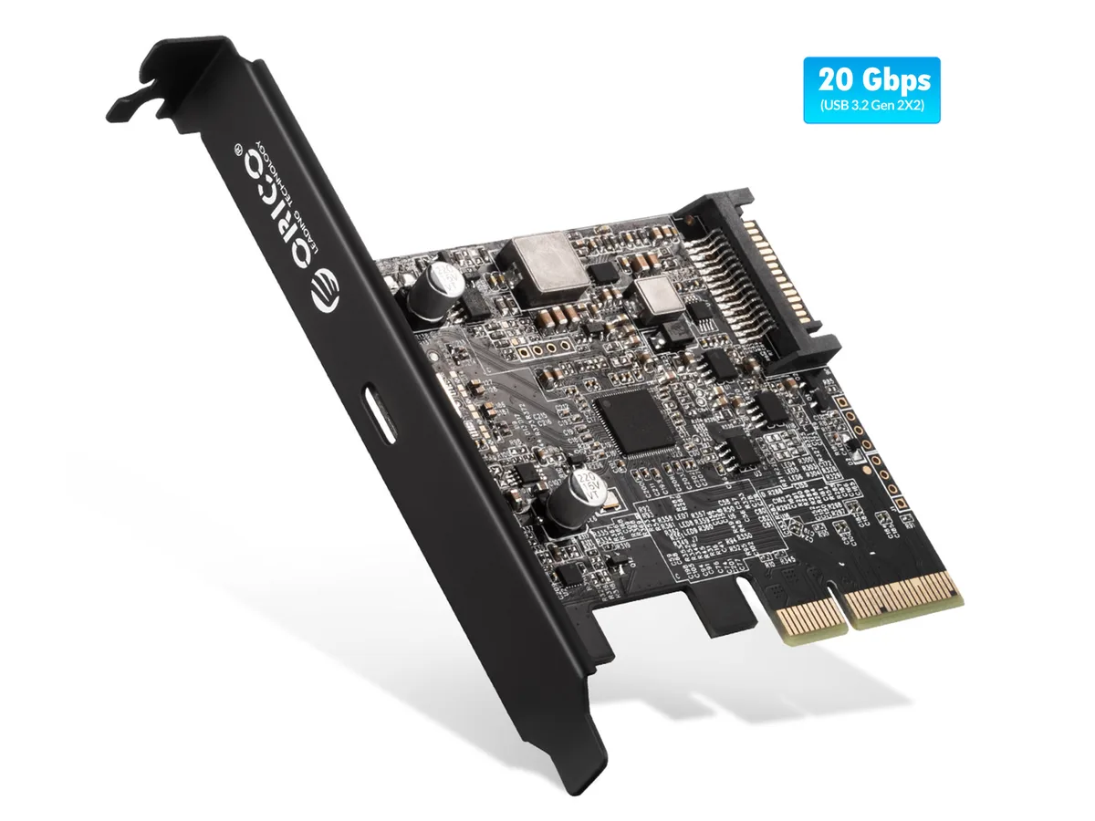 Orico Orico PE20-1C 20 Gbps USB 3.2 Gen 2x2 Type-C PCIe x4 expansion card — product photo