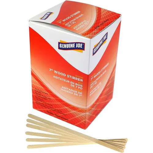 Genuine Joe Genuine Joe 3168 Wooden Stirrers 7in 1000 Pack — product photo