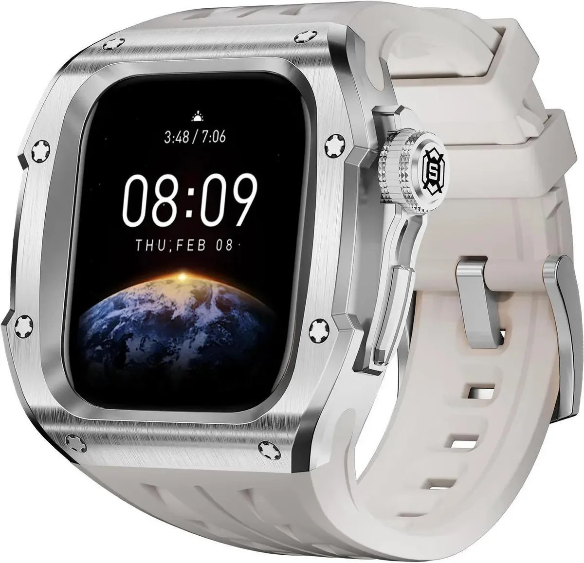 SMUGDESK SMUGDESK Stainless Steel Case & Band Kit for Apple Watch Series 10 46mm White — product photo
