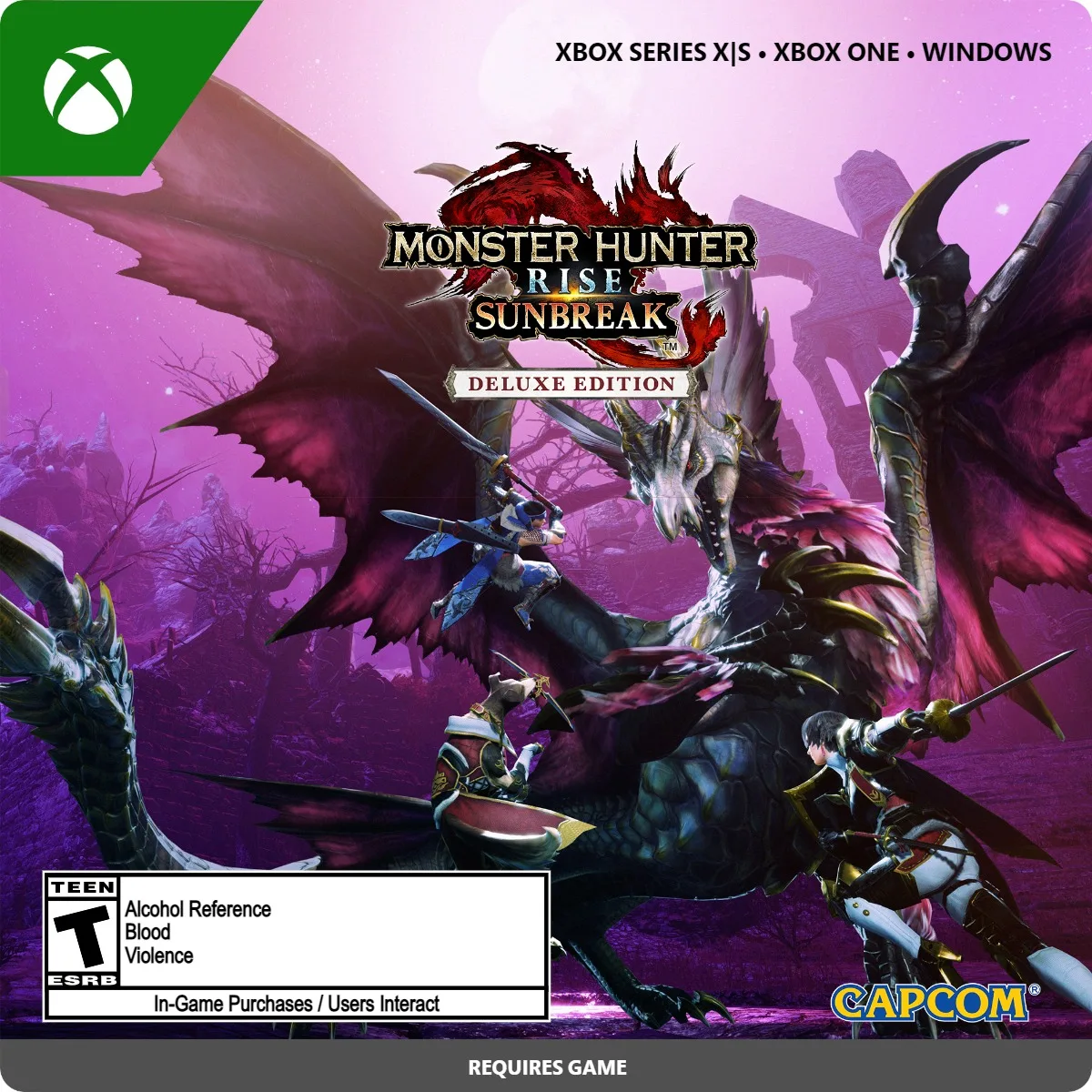 Capcom Capcom Monster Hunter Rise: Sunbreak Deluxe Edition 7D4-00678 downloadable game — product photo