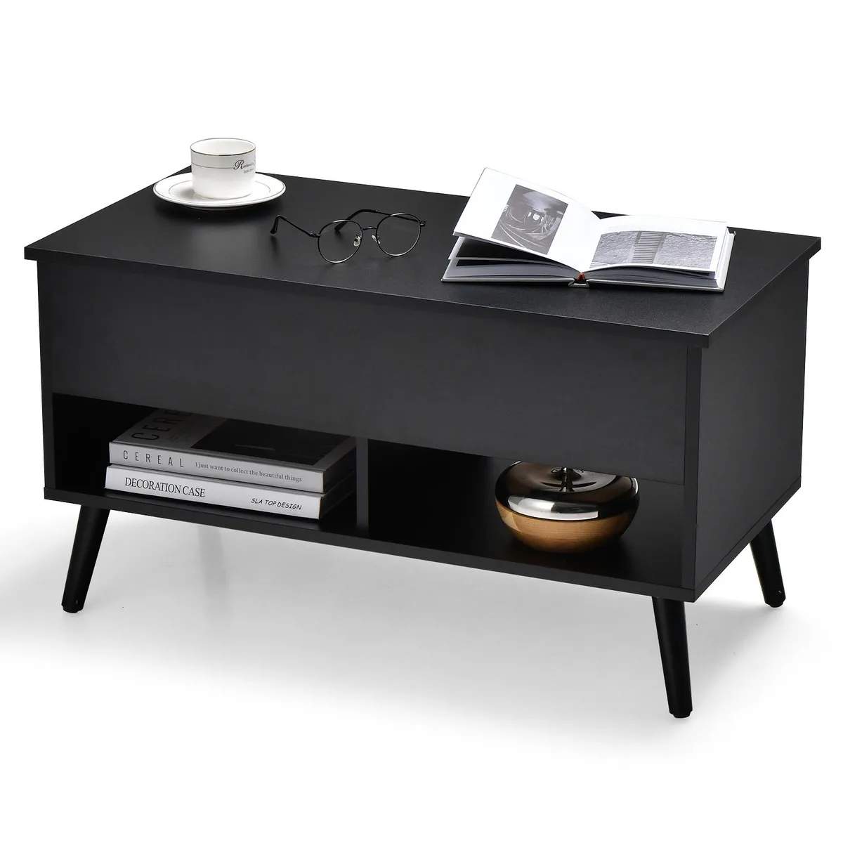 SlickBlue SlickBlue 31.5 Inch Lift Top Coffee Table Black — product photo