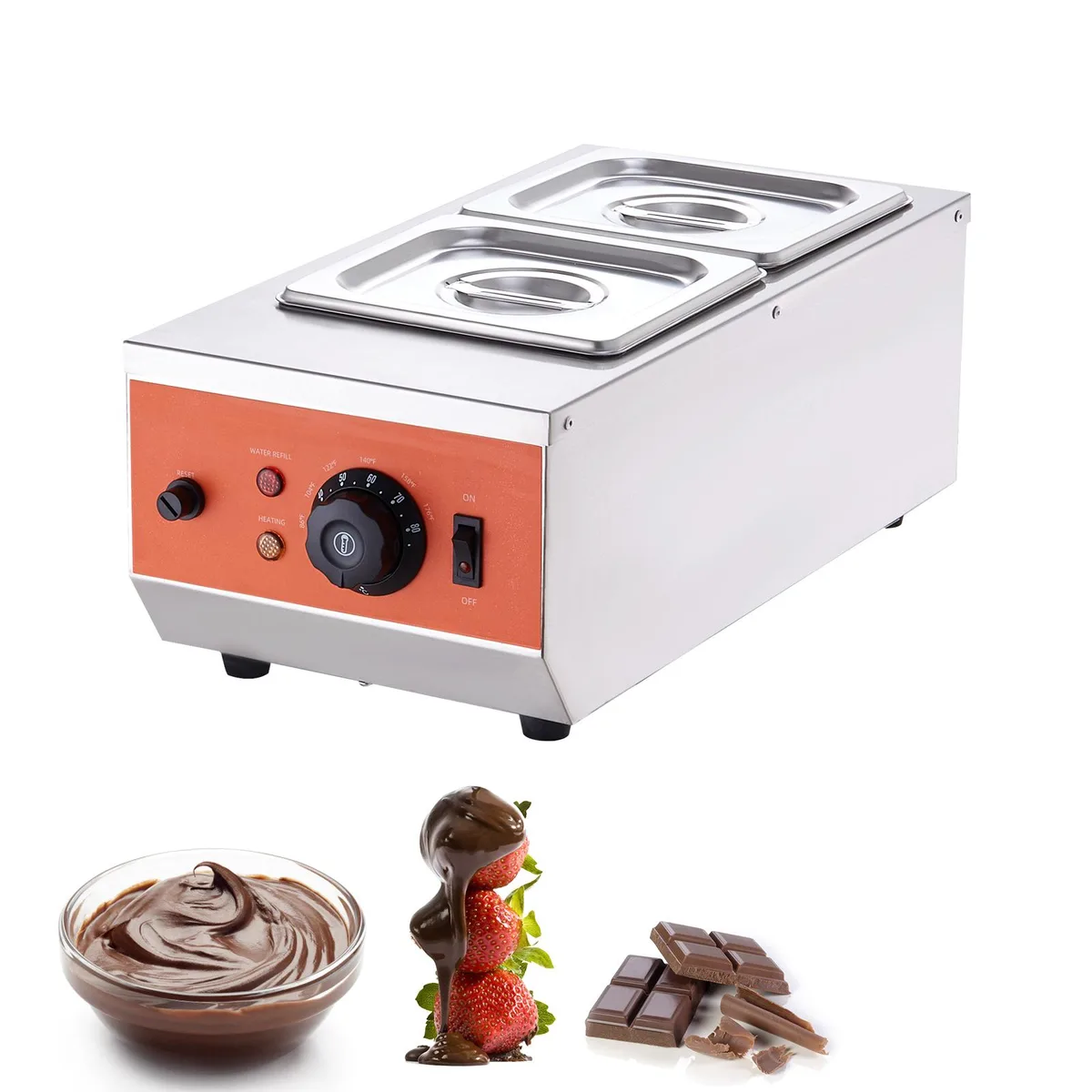 VEVOR VEVOR Chocolate Tempering Machine 2×1.5 L 800 W 30–85 °C — product photo
