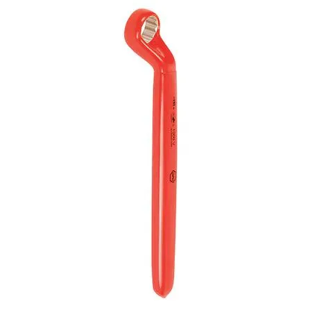 Wiha 8 mm 12-point box end wrench chrome finish offset head