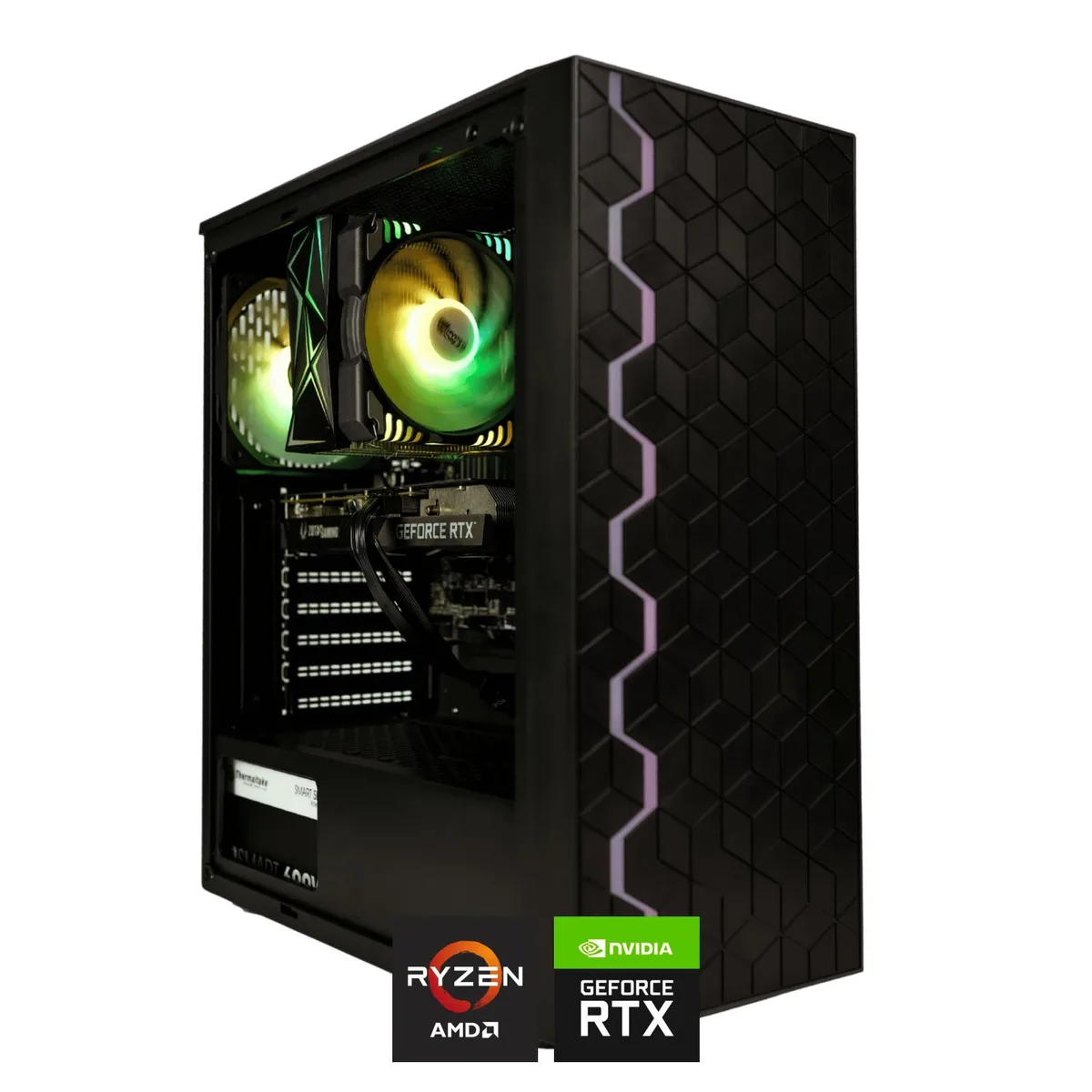 Hyper Cyber Hyper Cyber Storm X gaming PC Ryzen 5 5600X RTX 3050 6GB 32GB DDR4 2TB NVMe — product photo