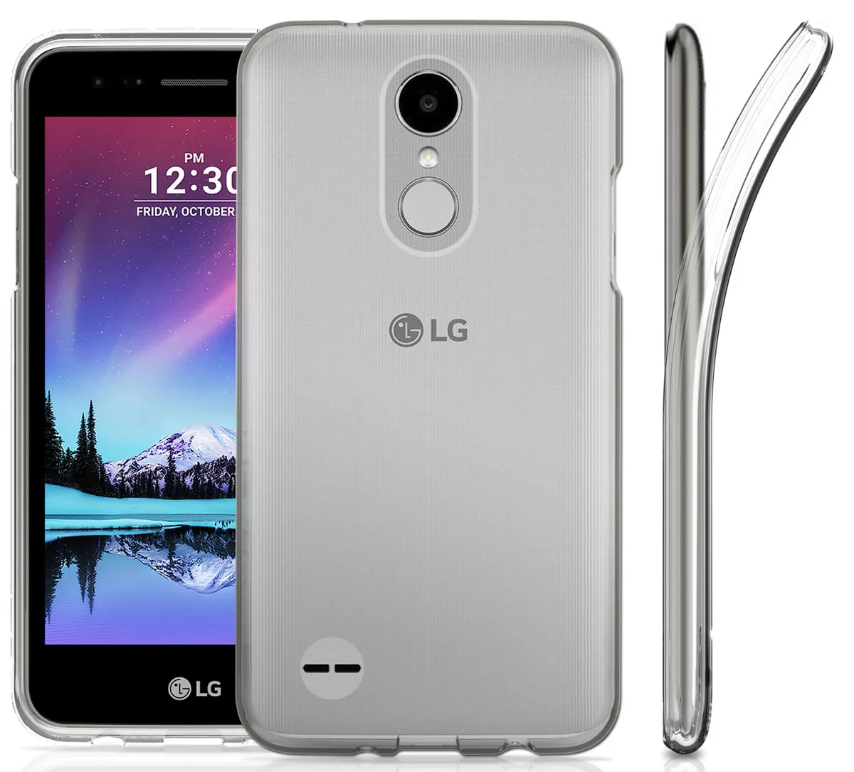 Nakedcellphone Nakedcellphone Flexible Gel Cover Clear Case for LG Aristo 2 Plus Fortune 2 K8 2018 Risio 3 Rebel 3 Zone 4 — product photo