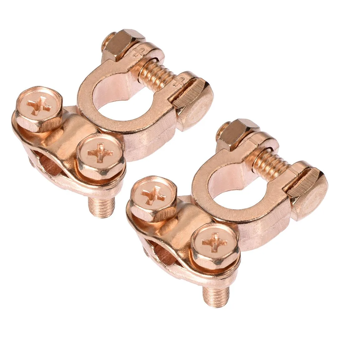 Unique-Bargains Unique-Bargains Battery Terminal Clamps Copper 13mm 11mm 1 Pair — product photo